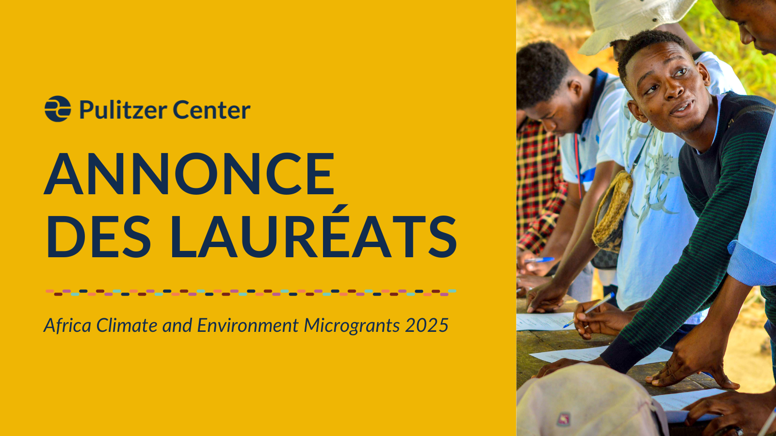 Annonce des laureats du Africa Climate and Environment Microgrants 2025